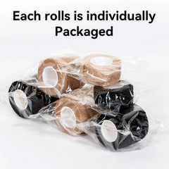 JHGIC elastic cohesive wrap for sports injuries provides secure, clip-free wear.