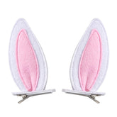 JiaDuo Bunny Ears Clip close-up shows soft felt ears with secure grip for everyday wear.