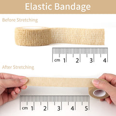 JIAKAI elastic bandage on ankle demonstrates soft, comfortable wrap.