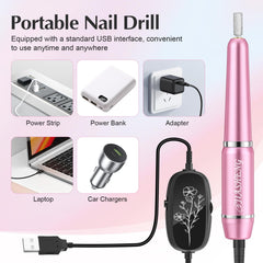 JIASHENG nail drill low-noise and low-heat operation for comfort.