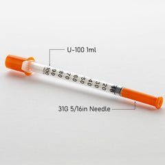 Close-up of 31G 8mm needle highlighting ultra-fine design for smoother handling.