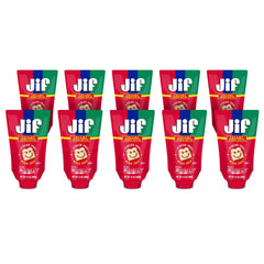 Jif Squeeze packaging showcasing easy, mess-free on-the-go snacking.