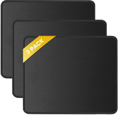 JIKIOU 3-pack mouse pad with stitched edge for durability and long-lasting use.