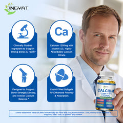 JINGYAT calcium 1200mg softgels in blister pack for daily use