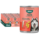 Jinx salmon pate cans highlight real ingredients for dogs seeking high-protein meals