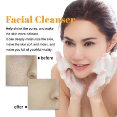 JISKG Turmeric Glow Wash foam lather during facial massage