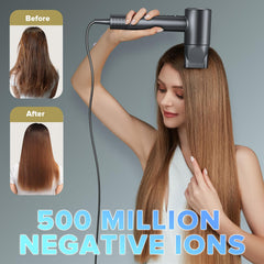 JITOOW Hair Dryer shows three LED temperature indicators for easy control