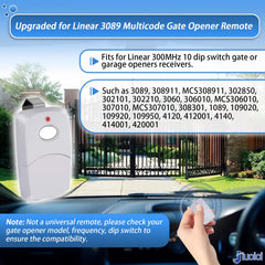 jiuoici upgraded 3089 remote back view showing secure casing for daily use
