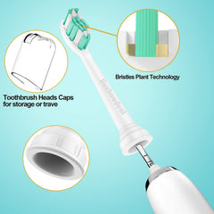 Jiuzhoudeal Sonicare heads compatibility logos for easy fit with various Philips models.