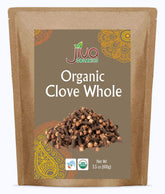 Jiva Organics whole cloves in resealable bag ready for spice blends.