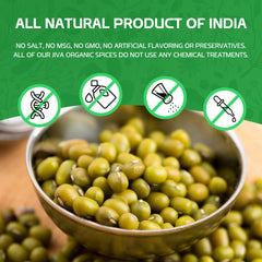 Jiva Organics green gram dal prep, ideal for traditional Indian recipes.