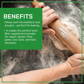 Jiva Organics Psyllium Husk Powder bottle for gluten-free daily fiber