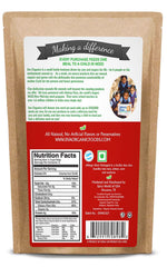 Close-up of Jiva Organics turmeric powder with rich color and texture.