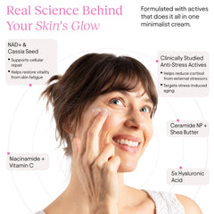 JiYu NAD+ ceramides and shea butter formula close-up for barrier support