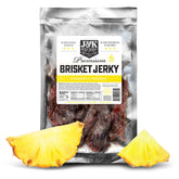 J&K Beef Jerky Pineapple Teriyaki bag front for on-the-go snacking