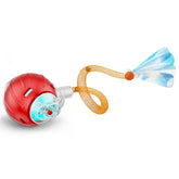 Jkanti interactive cat ball red front view showing engaging play on any floor