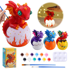 JMMICO Paint Your Own Dragon Lamp Kit with colors, inspiring creativity and focus.
