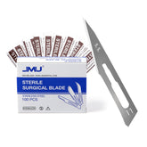 JMU scalpel blade 11 foil wrapped packaging for safe handling