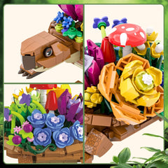 JMYZBD Sea Turtle Planter on a desk showcasing easy setup and versatility