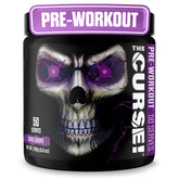 JNX SPORTS The Curse! dark grape bottle with bold label for energized workouts.