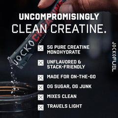 Jocko Fuel Creatine Stick Packs pour-into-liquid demonstration for quick mixing