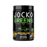 Jocko Fuel Daily Greens Powder jar-front highlighting premium organic greens for daily gut health