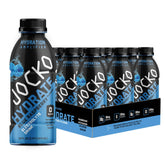Jocko Fuel Hydrate blue raspberry bottle ready for post-workout hydration.
