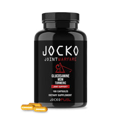 Jocko Fuel Joint Support bottle front promotes daily mobility benefits
