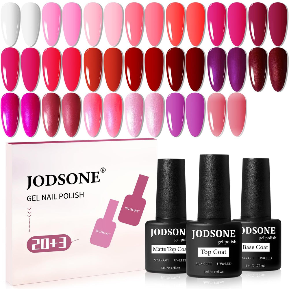 JODSONE glitter gel set collection for versatile DIY nail art.