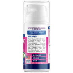 Joellyne Naturals airless pump dispensing with precise dosing