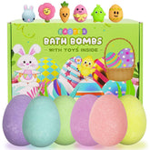 JoFAN Easter bath bombs six-pack packaging for gifting.