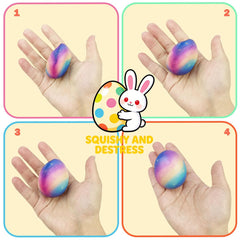 JoFAN Galaxy Easter egg slow rising toy in hand for stress-relief and calm moments.