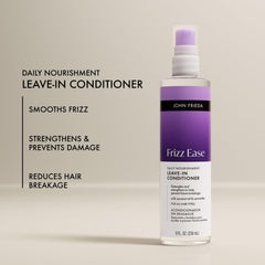John Frieda Frizz Ease Daily Nourishment ingredients vector with vitamins and green tea