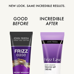 John Frieda Frizz Ease Secret Weapon Touch-Up Crème pump for easy application.
