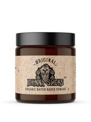 Johnny Slicks water-based pomade for strong hold and shine.