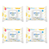 Johnson's Baby hand and face wipes in travel pack for quick cleanup on the go