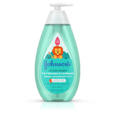 Johnson's Kids No More Tangles 2-in-1 bottle keeps toddler hair manageable.