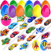 JOICEE Easter eggs with pull-back cars inside for engaging play