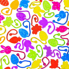 JOICEE Easter sticky hands in bright assorted colors, ideal for Easter egg fillers.