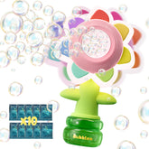 JOI MEW rechargeable flower bubble gun pink for endless outdoor fun.