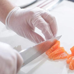 Jointown Basic vinyl gloves in lab setting offering reliable protection for precise work.