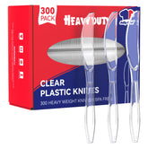 JOLLY CHEF clear plastic knife 7.7in ideal for pizza and fruit at parties
