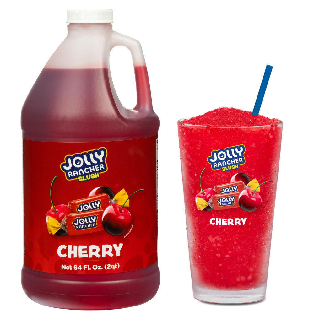 Jolly Rancher Slush Cherry bottle pour enables quick, mess-free serving.