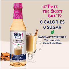 Jordan s Skinny Mixes Cinnamon Dolce ingredients label highlighting natural sweeteners