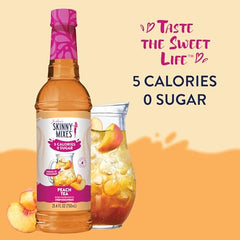 Syrup bottle and label ready for pantry, zero sugar.