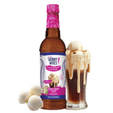 Jordan's Skinny Mixes Root Beer Float syrup bottle for zero sugar sweetness