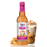 Jordan's Skinny Mixes salted caramel coffee syrup bottle adds café‑style flavor