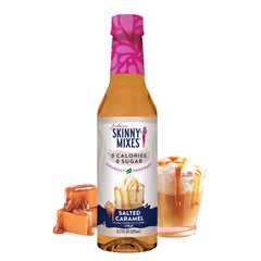 Jordan's Skinny Mixes Sugar Free Salted Caramel bottle: bold flavor for coffee without sugar