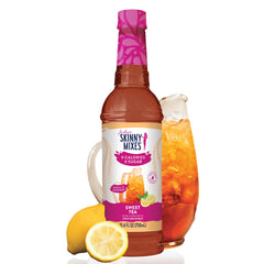 Jordan's Skinny Mixes Sweet Tea sugar-free syrup bottle shown for iced tea flavor