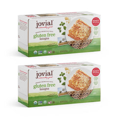 Jovial gluten-free lasagna noodles pack shot shows a trusted brand for gluten-free meals.